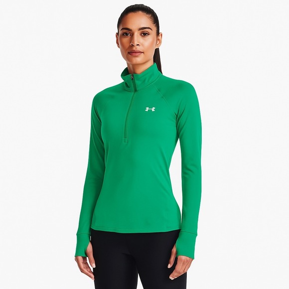 Under Armour Womens XS Green AllSeasonGear Half Zip Pullover Top - Picture 1 of 15